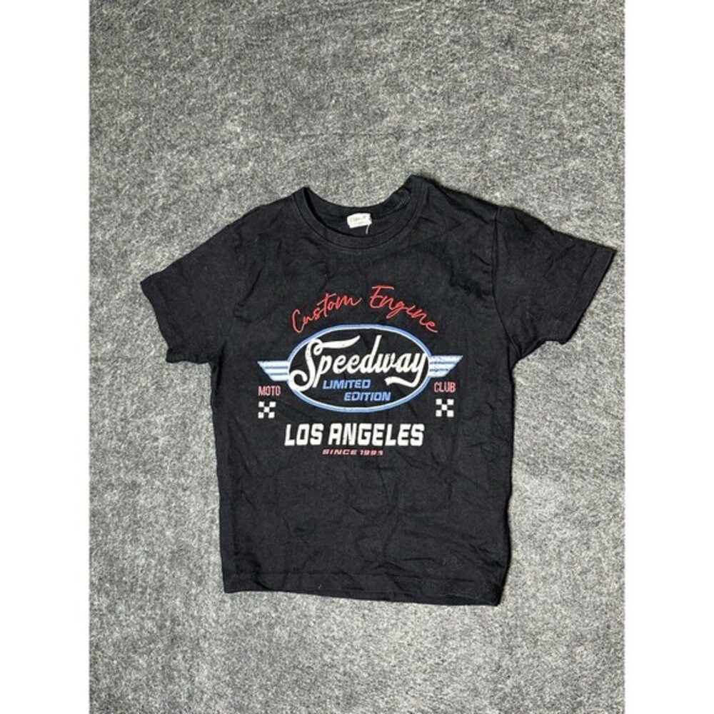 Speedway Custom Engine Los Angeles" T-Shirt - Size Small (S) - Moto Club Style